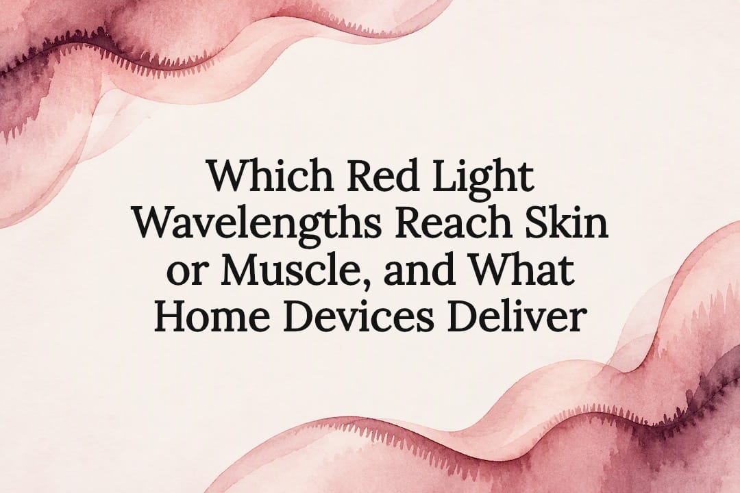 Decorative red light wavelength title card